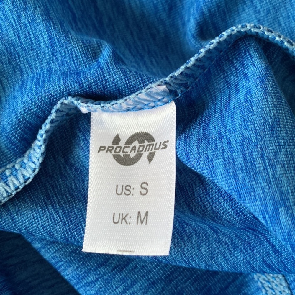 Cadmus Women’s Compression Quarter Zip Pullover Top Royal Blue Shirt Size Small - Picture 5 of 8